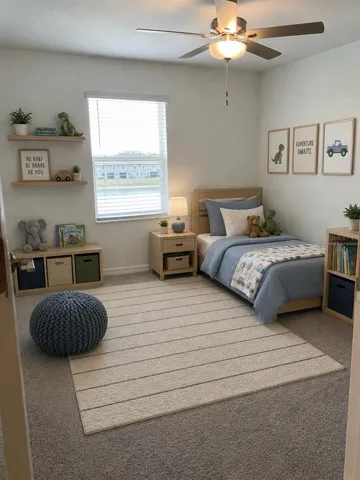 Virtually Staged Bedroom