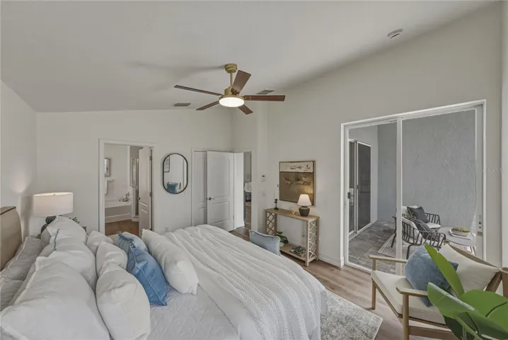 Primary Suite with New Ceiling Fan