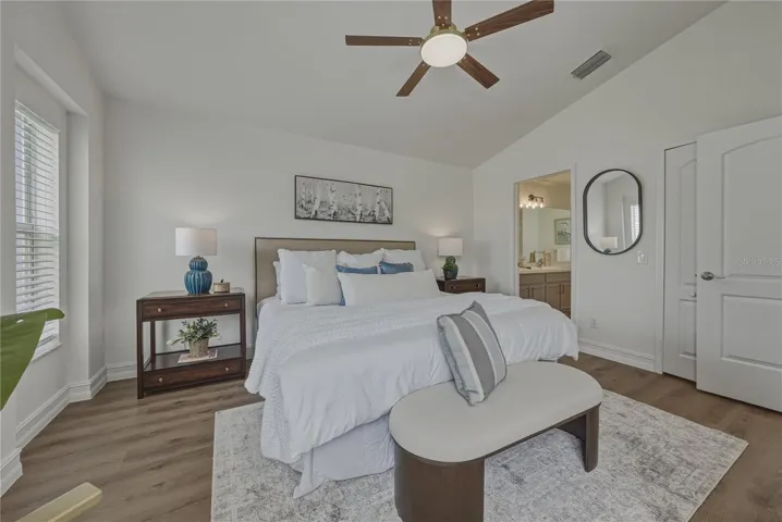 Primary Suite with Large Walk in Closet