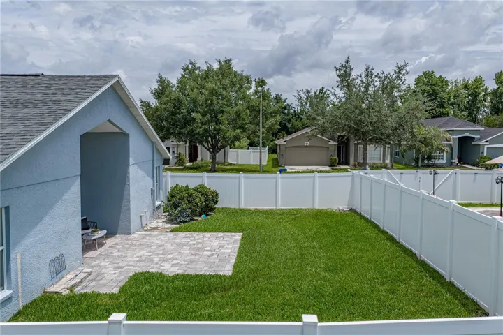 Rear Fenced Yard