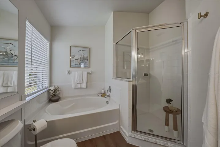 Primary Bath with Tub and Separate Shower