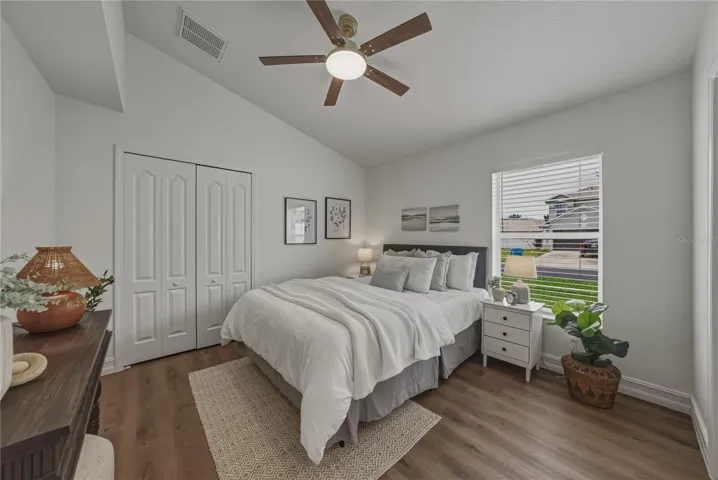 Spacious 3rd Bedroom with Vaulted Ceilings