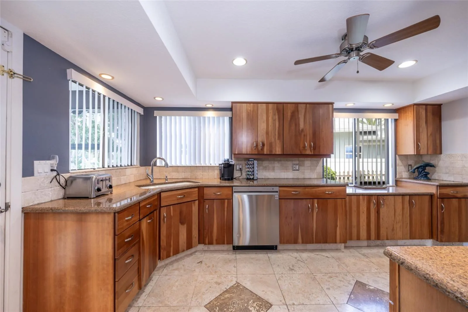 Stunning Wood Flat Panel European Cabinetry