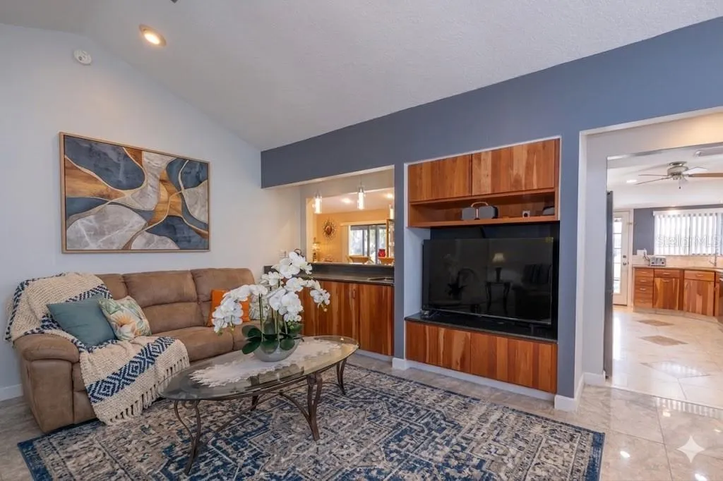 Family Room With Wet Bar