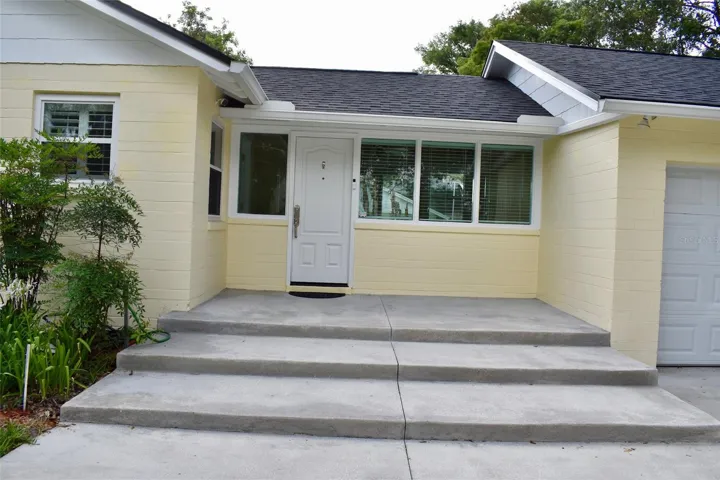 Side patio.