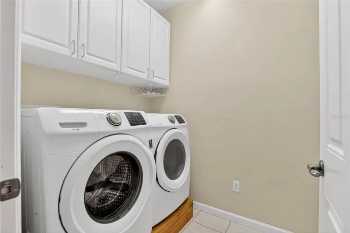 Downstairs laundry room.