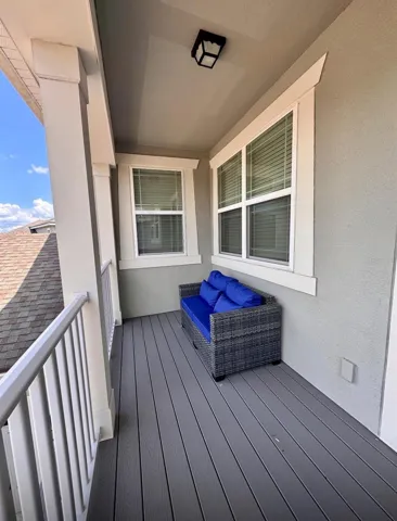 View of backyard