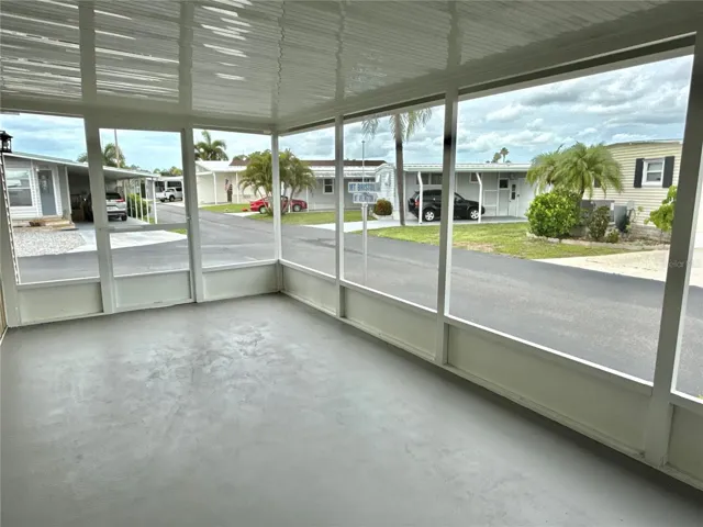 Screened lanai
