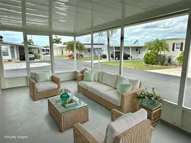 Screened lanai