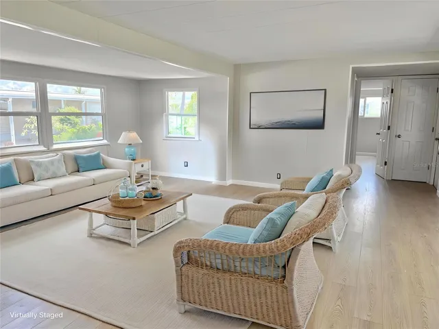 Large open living room