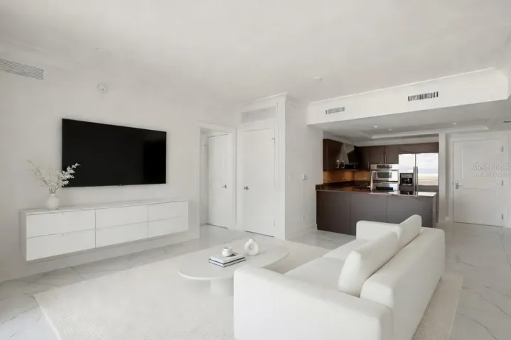 virtually staged living room