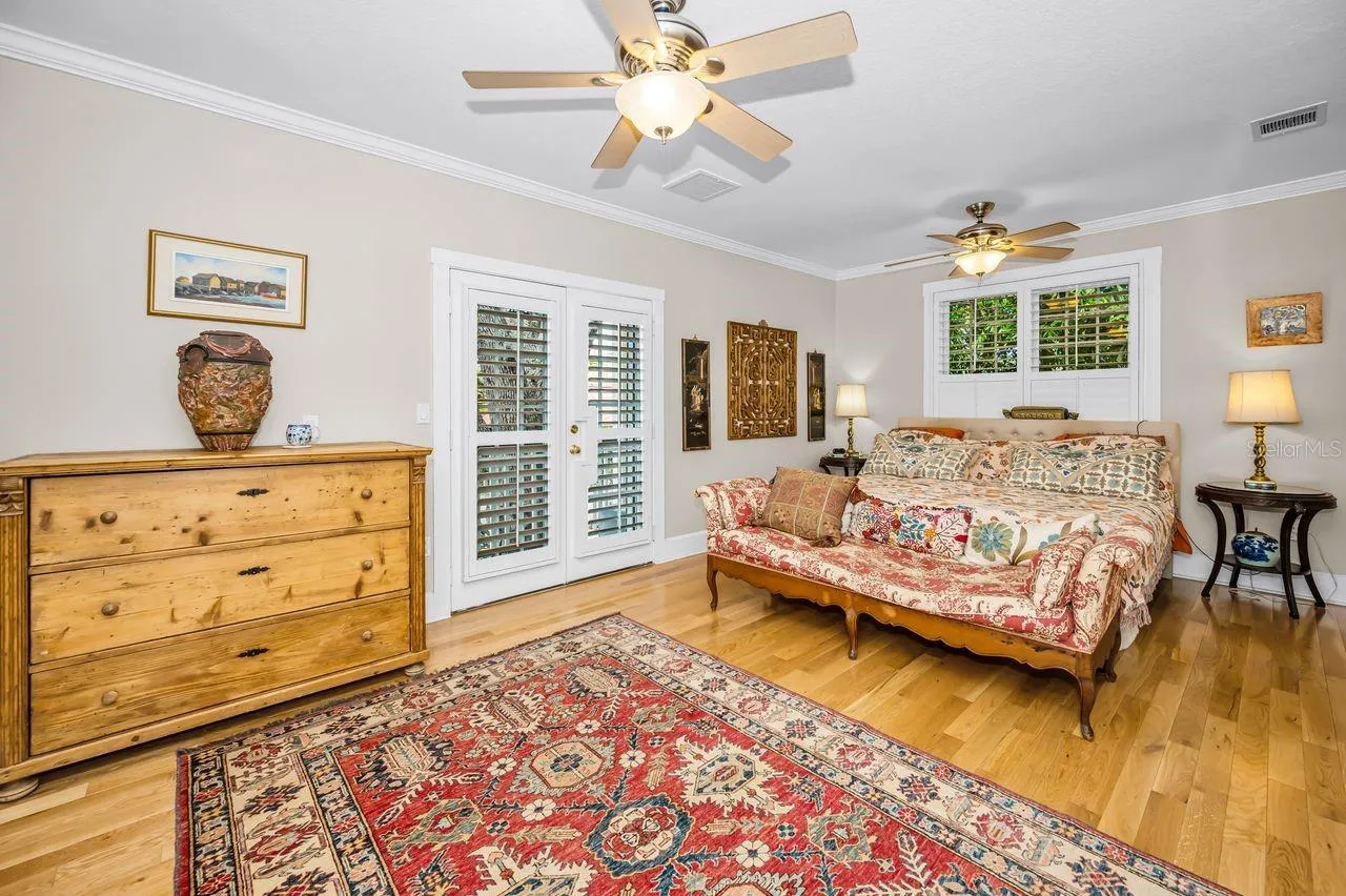 Primary bedroom with your private balcony.
