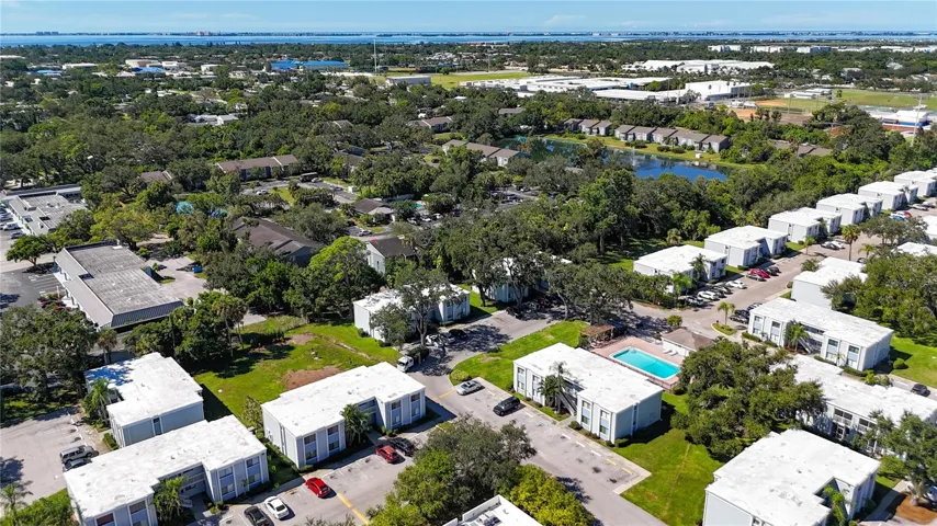 Aerial view of Garden Walk.