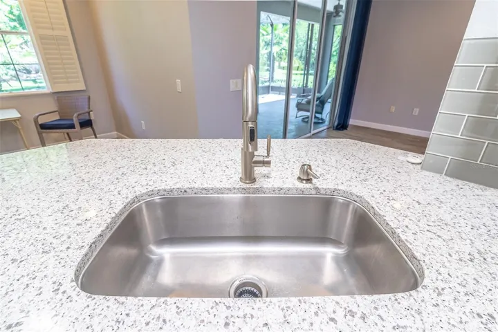 Sink Overlooks Backyard