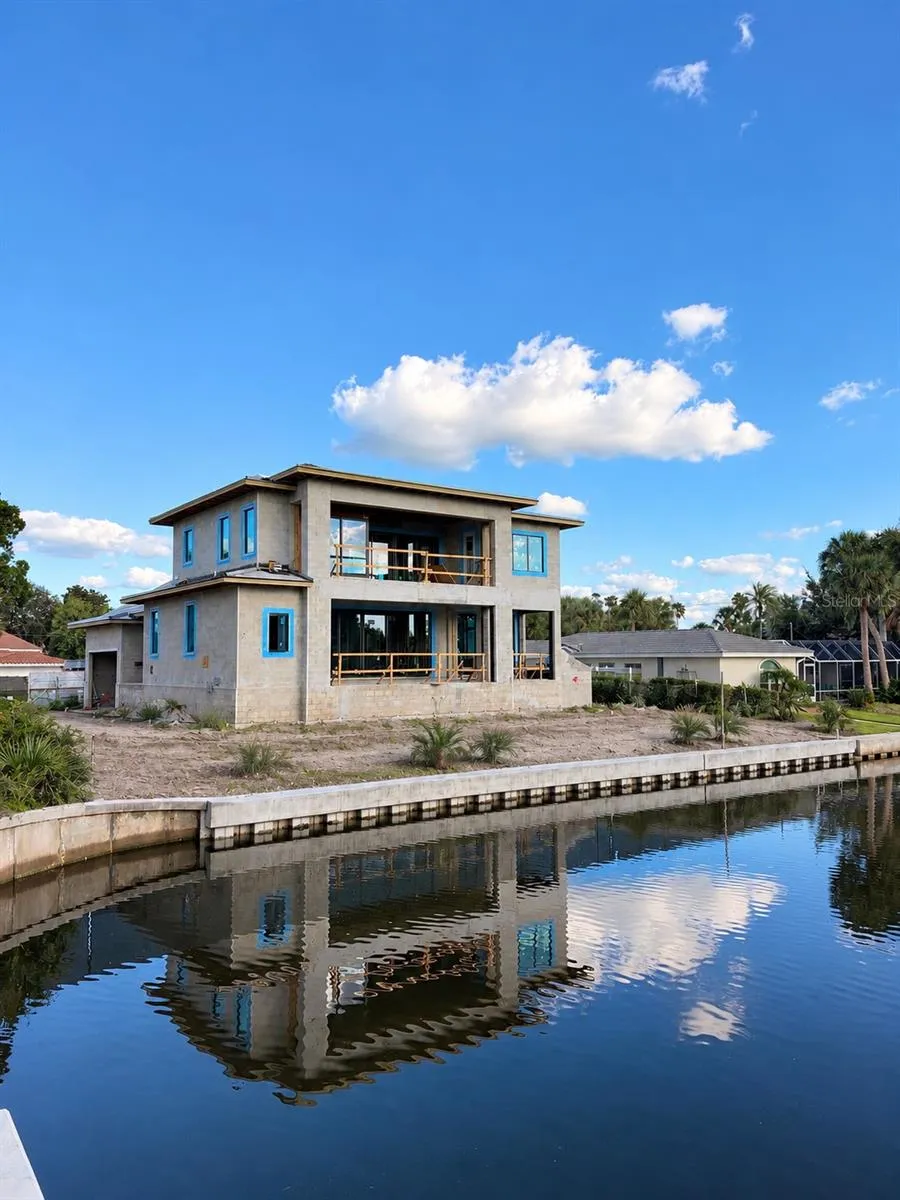 Rear of home overlooking the water