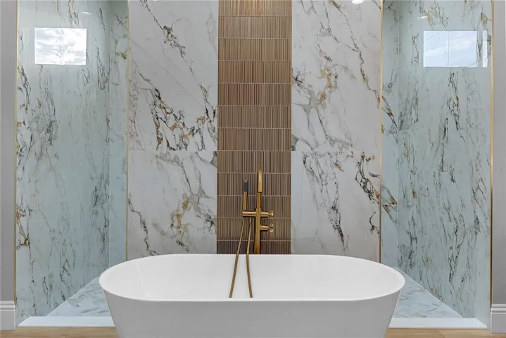 Soaker tub and luxury Tile
