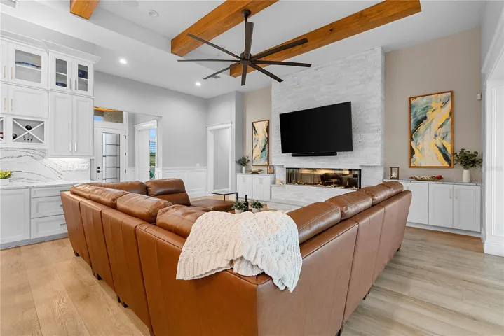 Living to Electric Fireplace