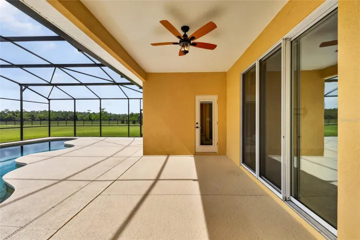 Covered lanai is 9'x19' ~