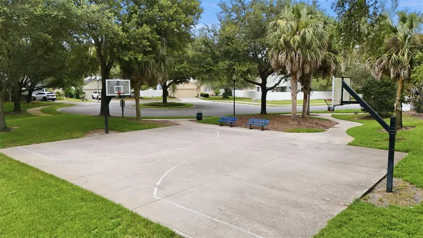 Community basketball court