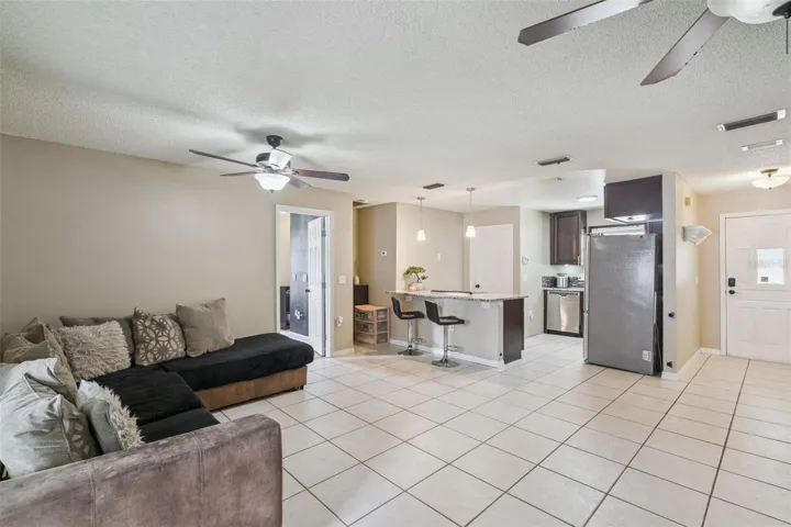 Open Floor-Plan Kitchen Living Room Combo