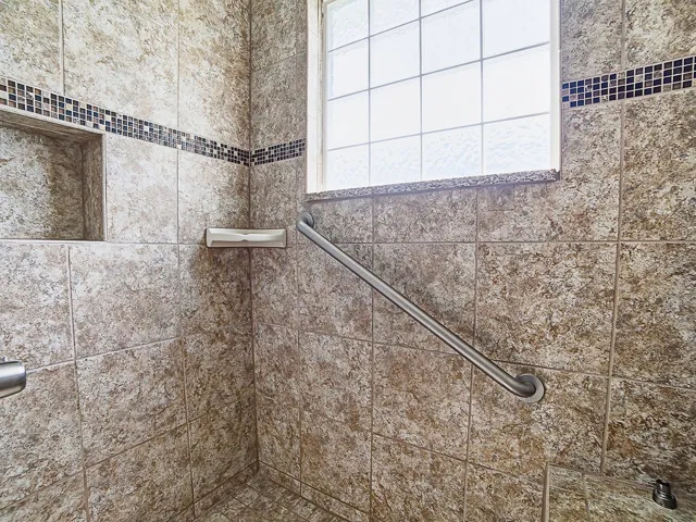 Roman Shower with bright window