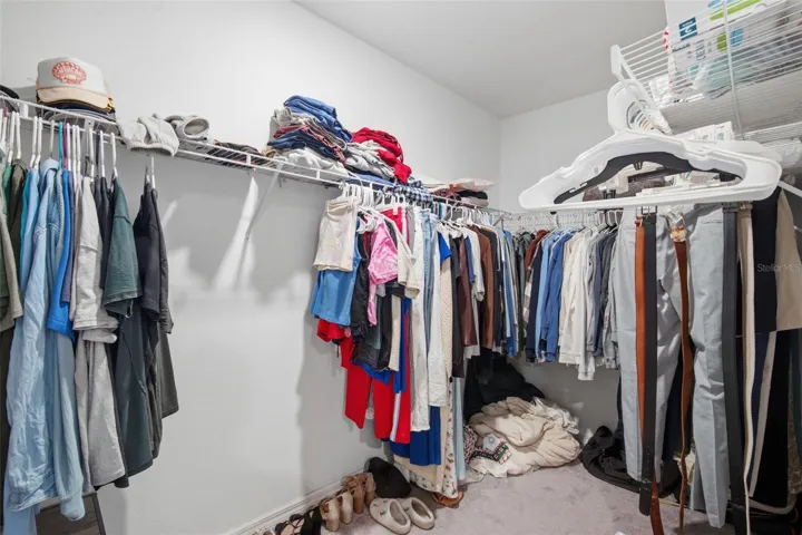 Primary walk in closet