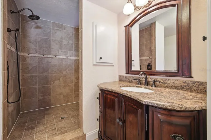 Large walk in shower