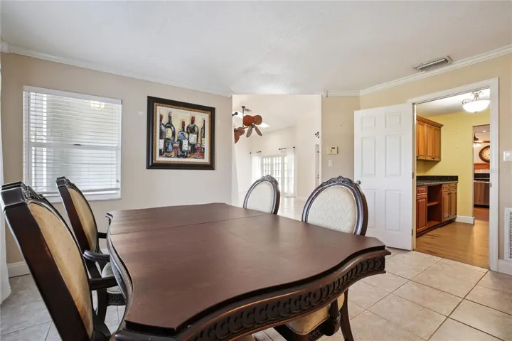 Dining Room leads to Kitchen