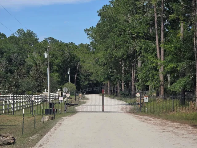 gate to property.