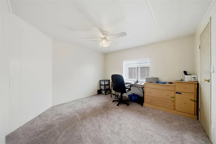 Second bedroom used as an office