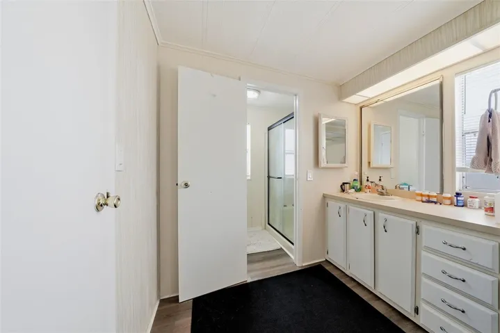 Large Primary bathroom with separated sink from shower and toilet!!