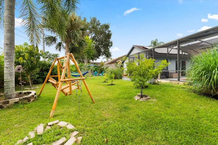 Hammock &amp; Fruit Trees in the Backyard