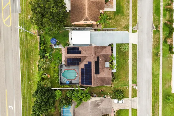 Top Aerial View of the House