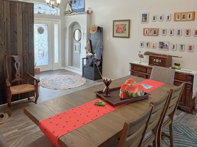 Updated Formal Dining Room with Luxury Vinyl Flooring