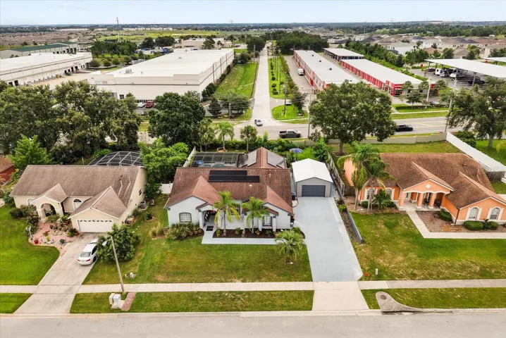 Aerial view of the Frontyard