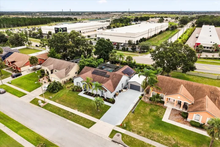 Aerial view of the Frontyard