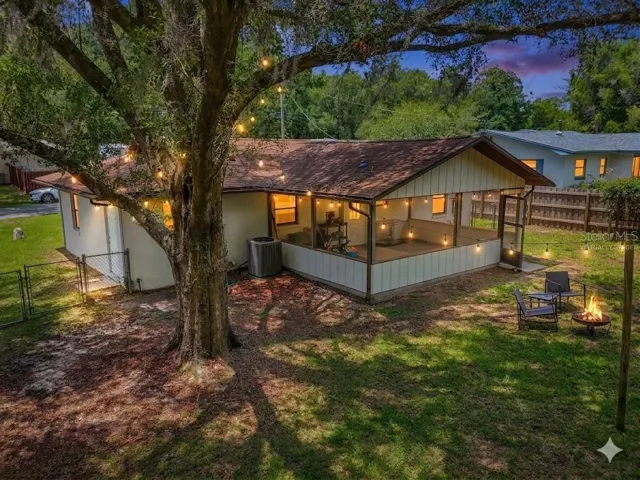 Backyard- virtually staged