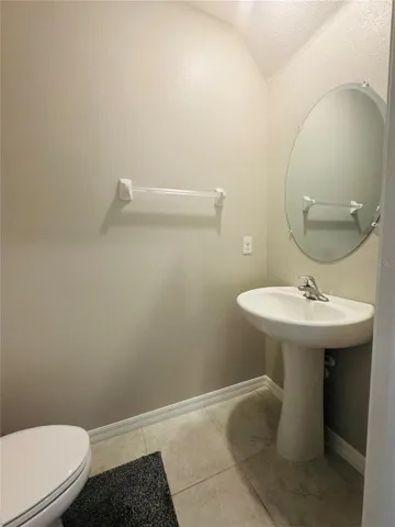1/2 bath on 1st floor
