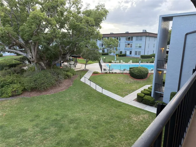 View of pool