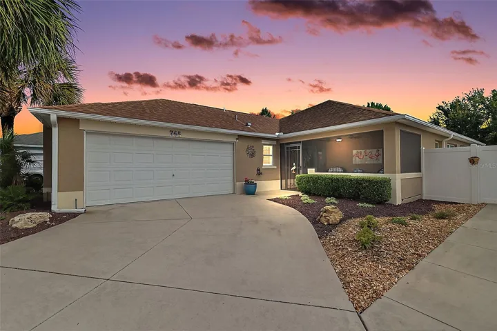 Twilight Front Elevation