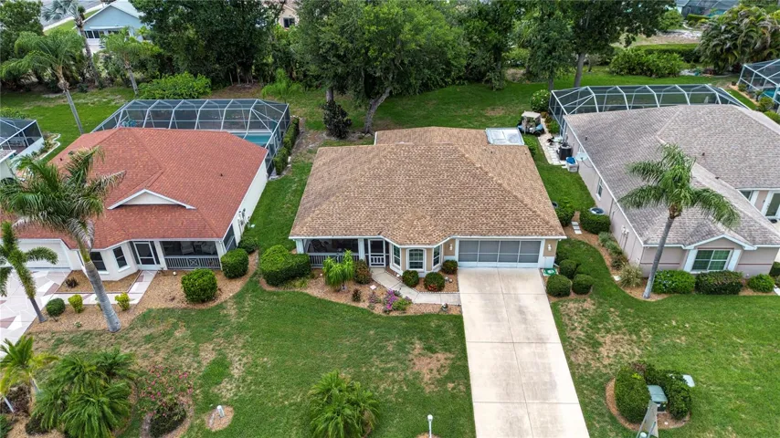 Aerial view of home