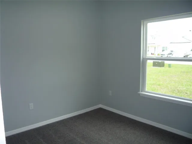 Bedroom 3 with lush Gray Carpet.