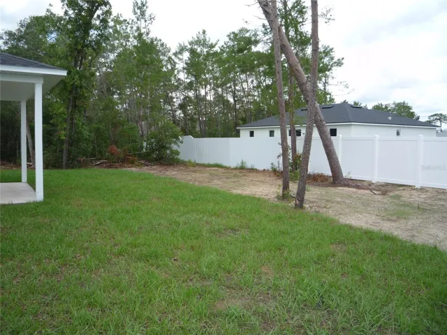 Nice sized backyard