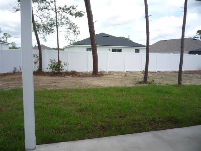 Nice sized backyard