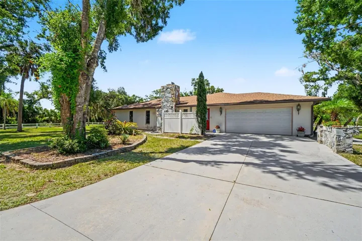 Side Entrance and 2-Car Garage