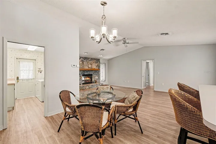Side Entrance Door to the living and dining area