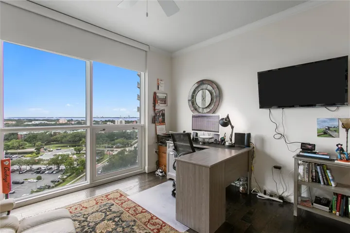 Third bedroom provides versatility for guests, family, or a dedicated home office.