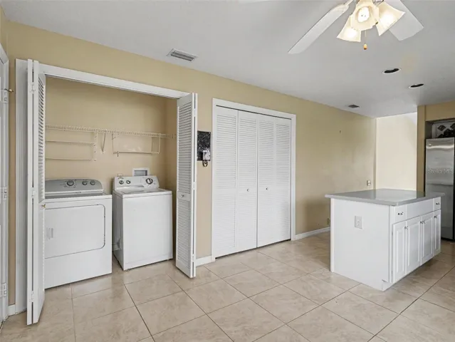 Inside washer & dryer.