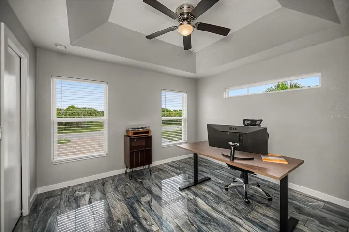 3rd bedroom with tray ceiling