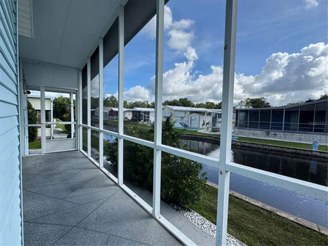 Screened Porch on Canal